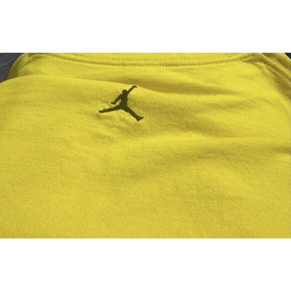 Nike Jordan Brand T-Shirt “Michael Jordan Much Respect” Yellow Jumpman Logo 4xl - Picture 2 of 3